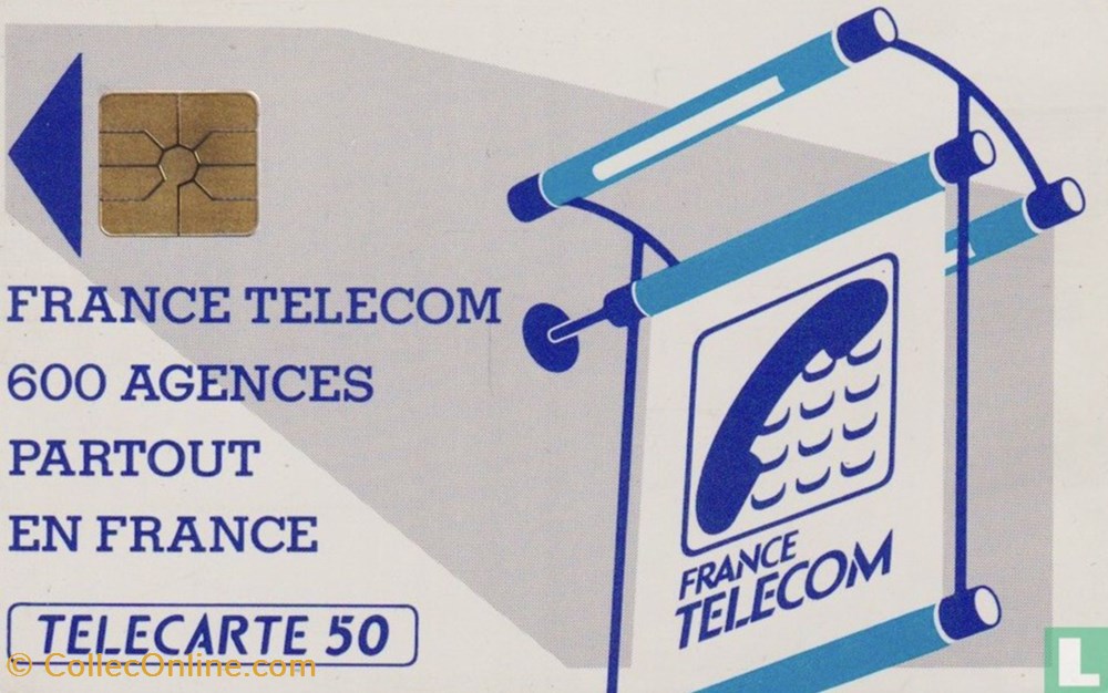France- 600 Agences partout en France- Gemplus 01.1 (1988) divers telecartes cartes telephoniques france 600 agences partout en france gemplus 01 1 1988
