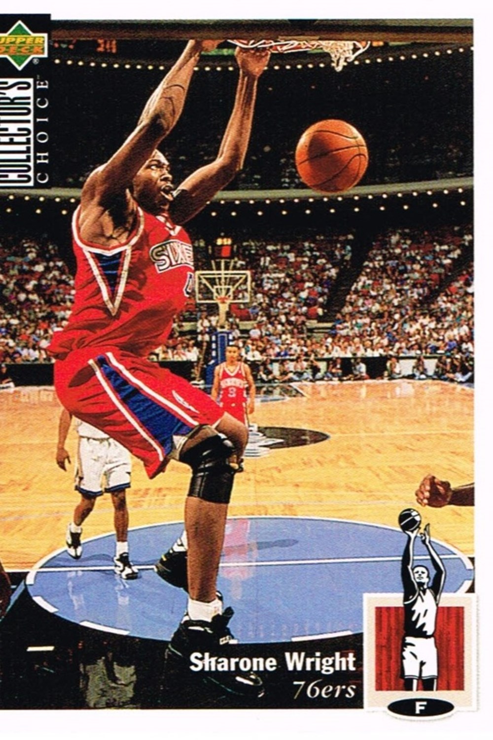 NBA 1994- Sharone Wright-76ers - Sport & Olympismus - Mannschaftssportarten