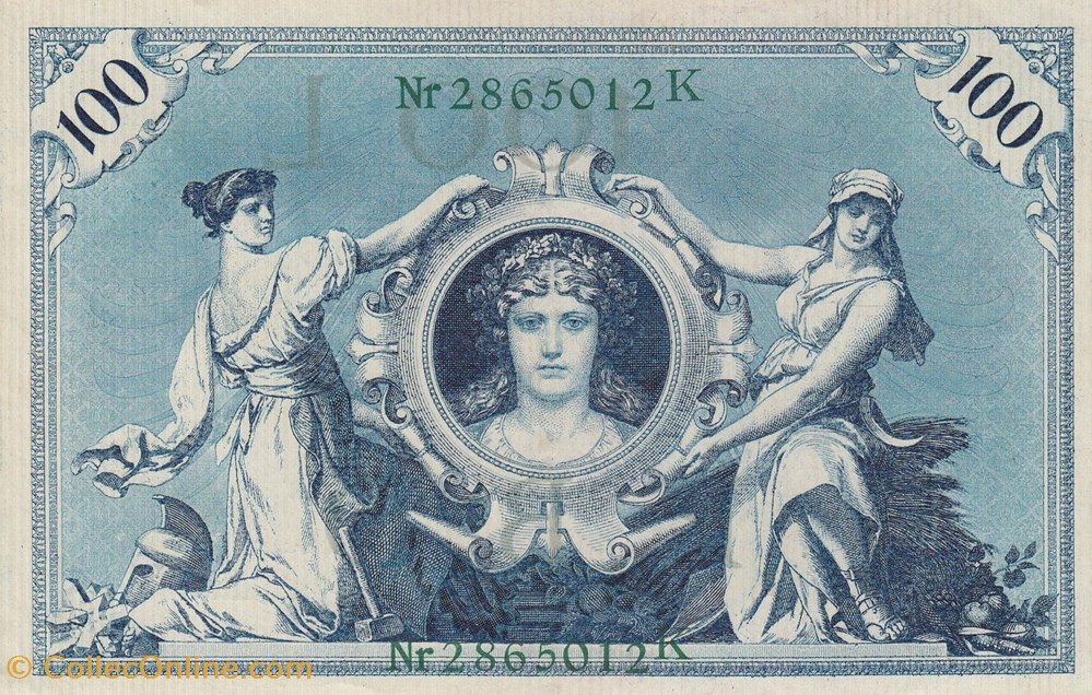 Allemagne-100 Deutsche Mark-1908 billets allemagne 100 deutsche mark 1908