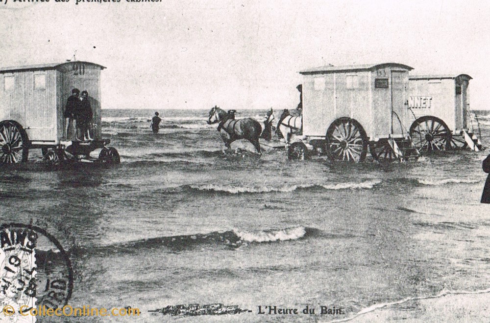 cartes postales france nord l heure du bain