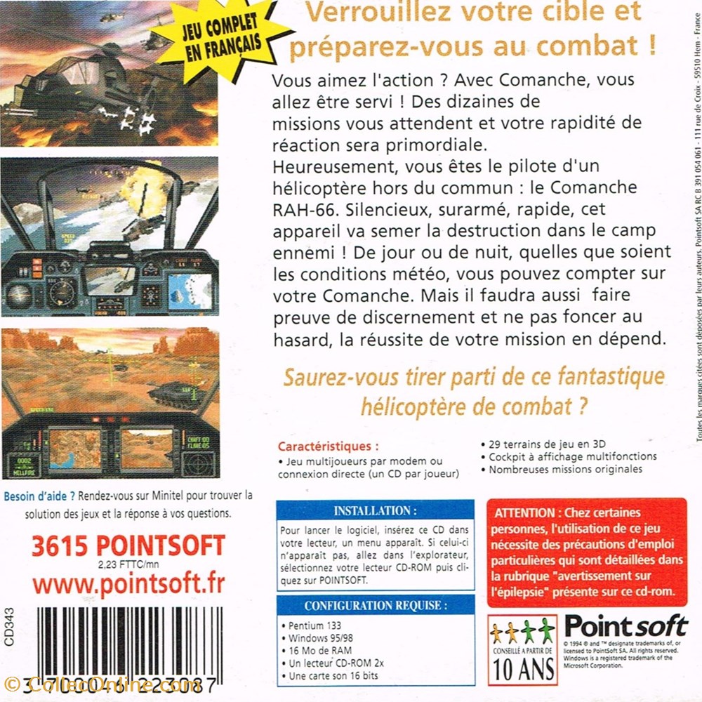 jeux videos consoles comanche rah 66