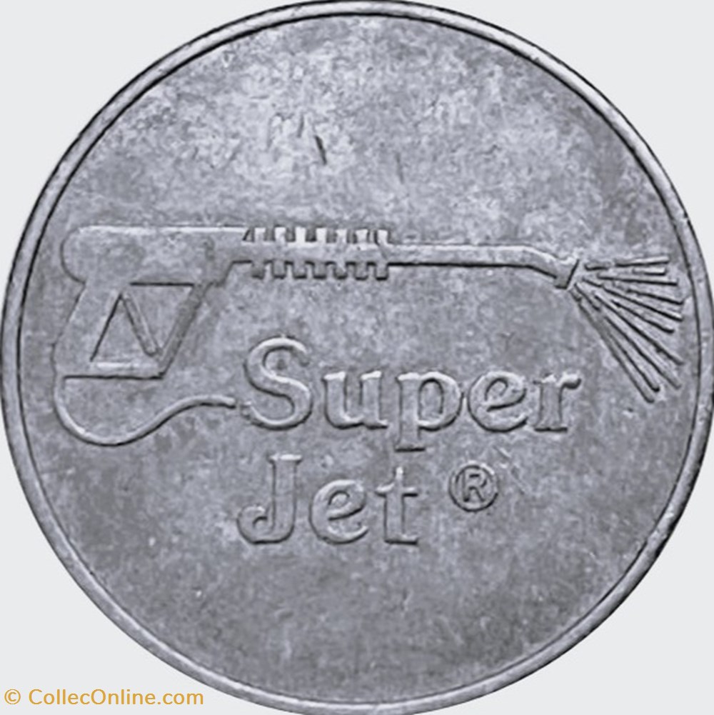 Belgique-Token - Car Wash - Super Jet monnaies paranumismatique jetons poids belgique token car wash super jet