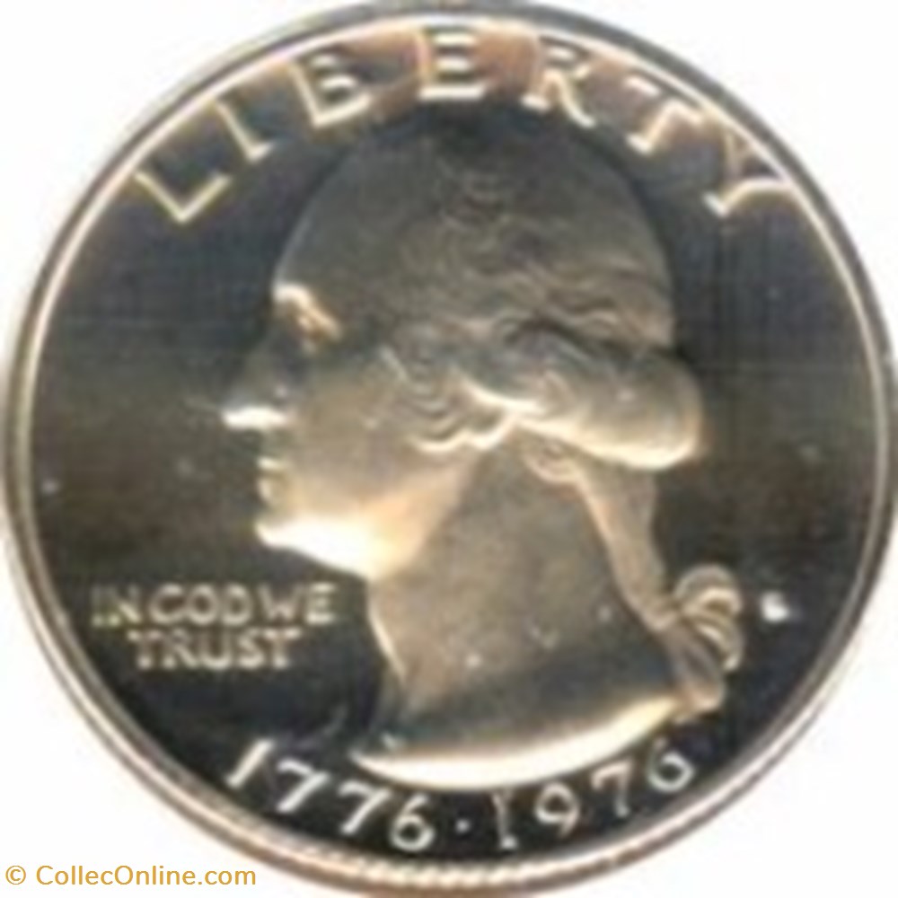 ¼ Dollar "Washington Bicentennial Quarter 1976 monnaies monde etats unis dollar washington bicentennial quarter 1976