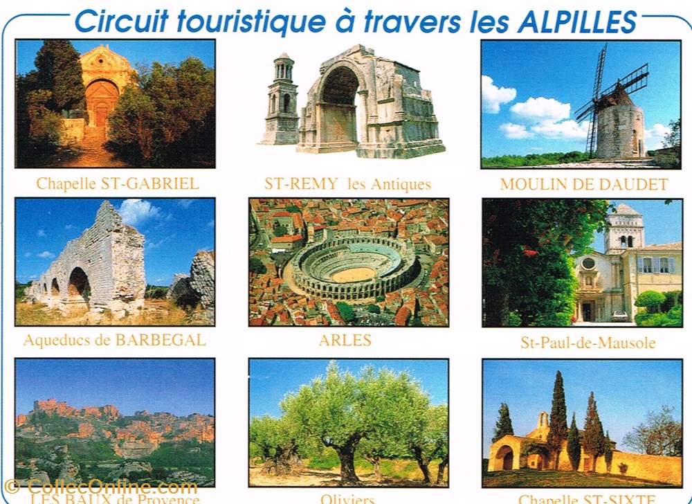cartes postales france provence les alpilles
