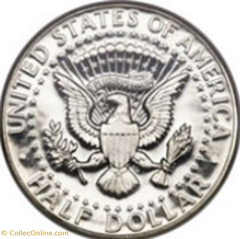 ½ dollar "Kennedy Half Dollar" Etats-Unis 1966 monnaies monde dollar kennedy half dollar etats unis 1966