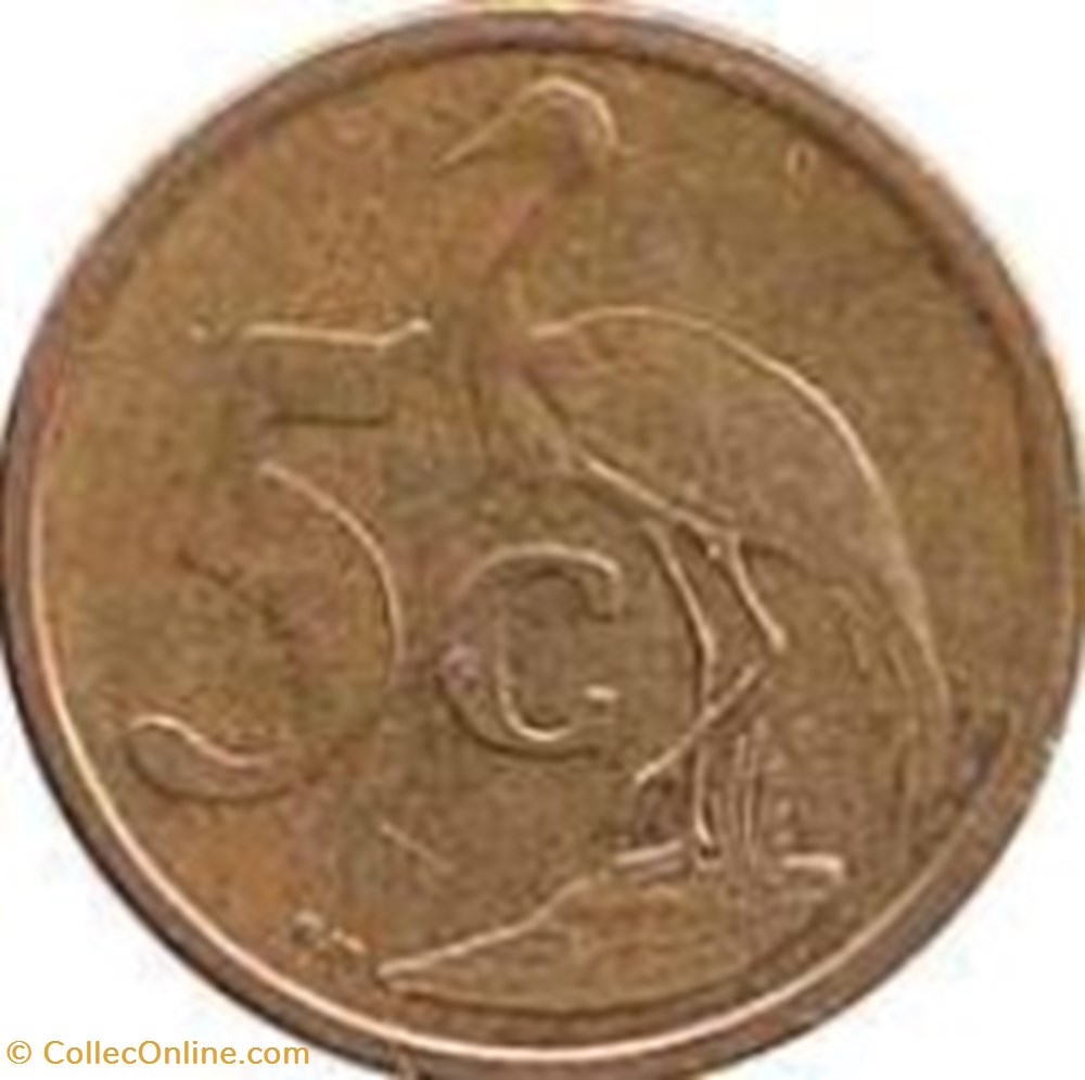monnaies monde 5 cents en afrikaans suid afrika afrique du sud 2007