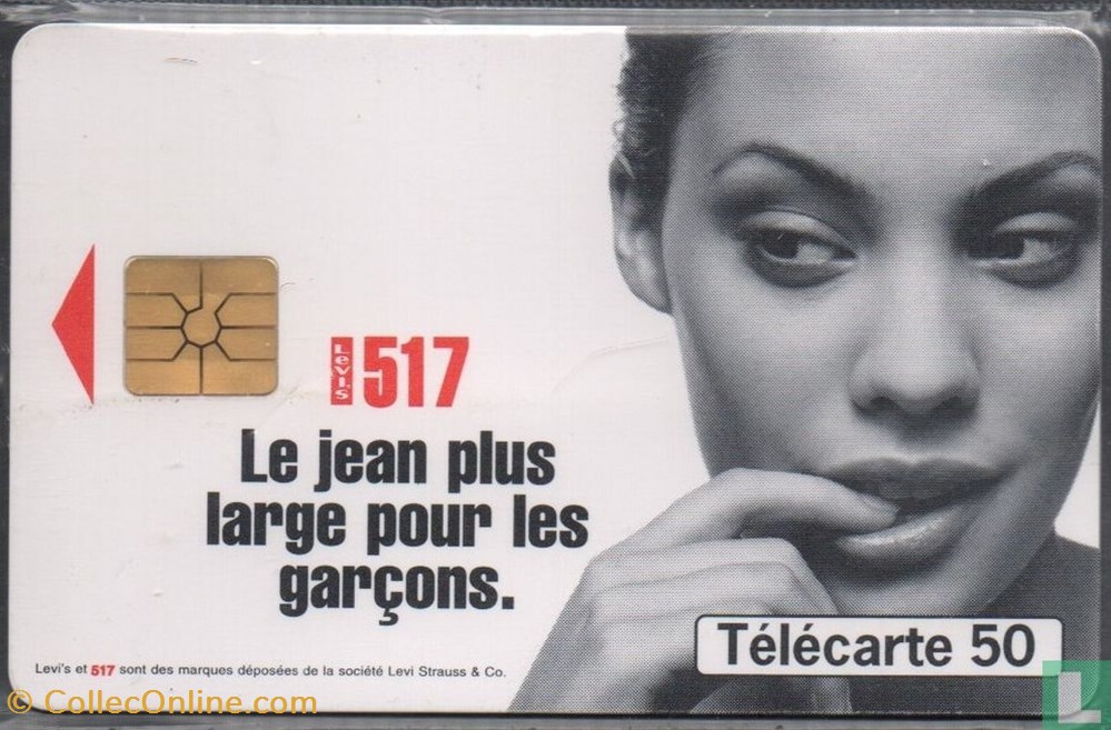 France- Levi's 517- Gemplus 01.2 divers telecartes cartes telephoniques france levi s 517 gemplus 01 2