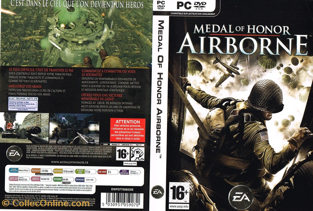 jeux videos consoles medal of honor airborne