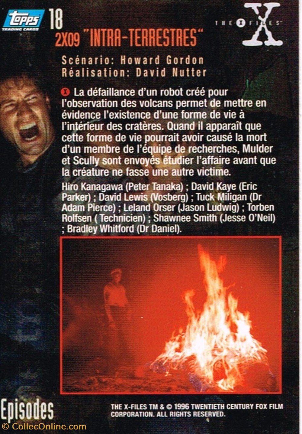 cinema series x files n 18 topps