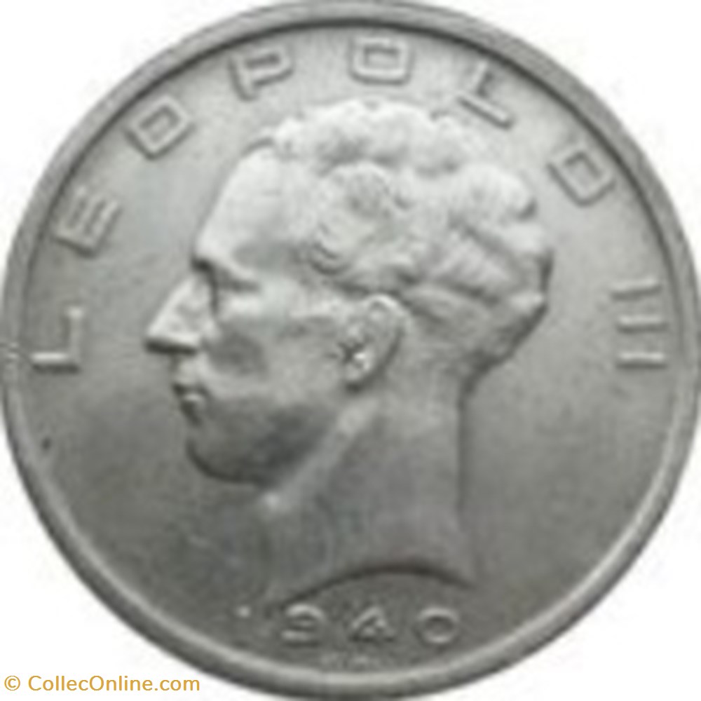 monnaies monde 50 francs belgique 1940