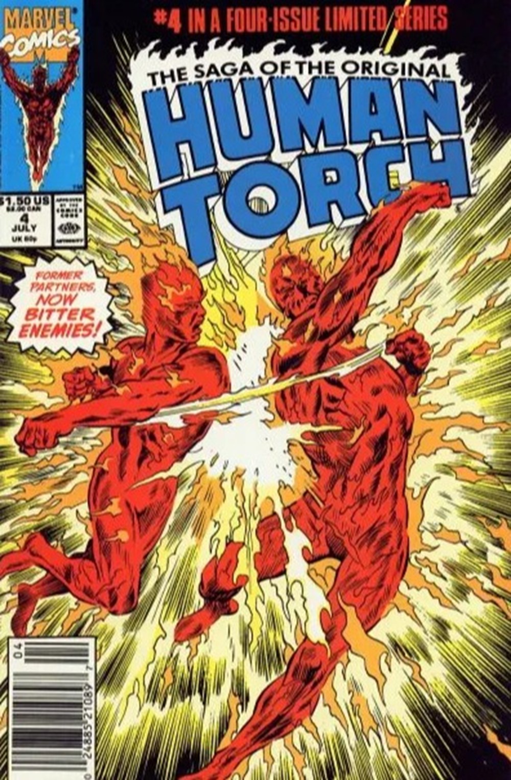 The Saga of the Original Human Torch VO 1990-N°4 livres bd revues comics the saga of the original human torch vo 1990 n 4