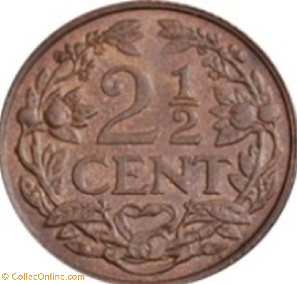 2-1/2 cent Pays-Bas 1919 monnaies monde 2 1 2 cent pays bas 1919