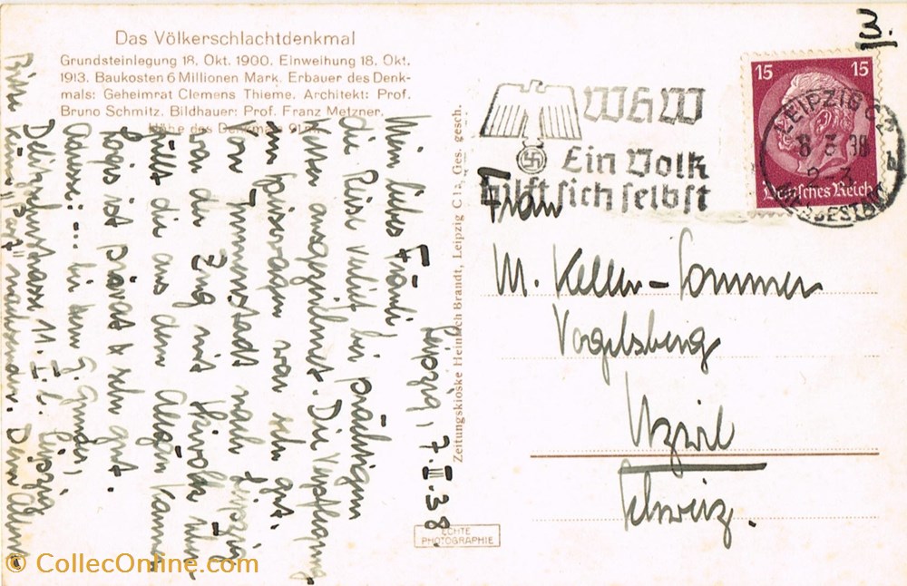 cartes postales allemagne leipzig