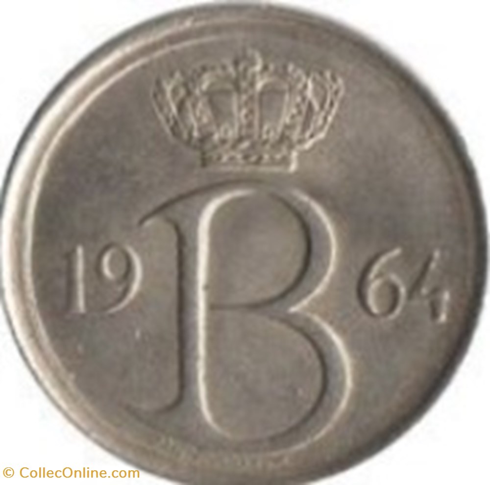 25 cent (Français) Belgique 1966 monnaies monde 25 cent francais belgique 1966