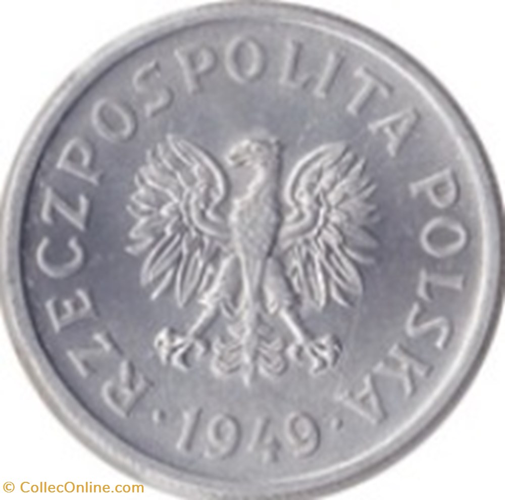 1 grosz Pologne 1949 monnaies monde 1 grosz pologne 1949