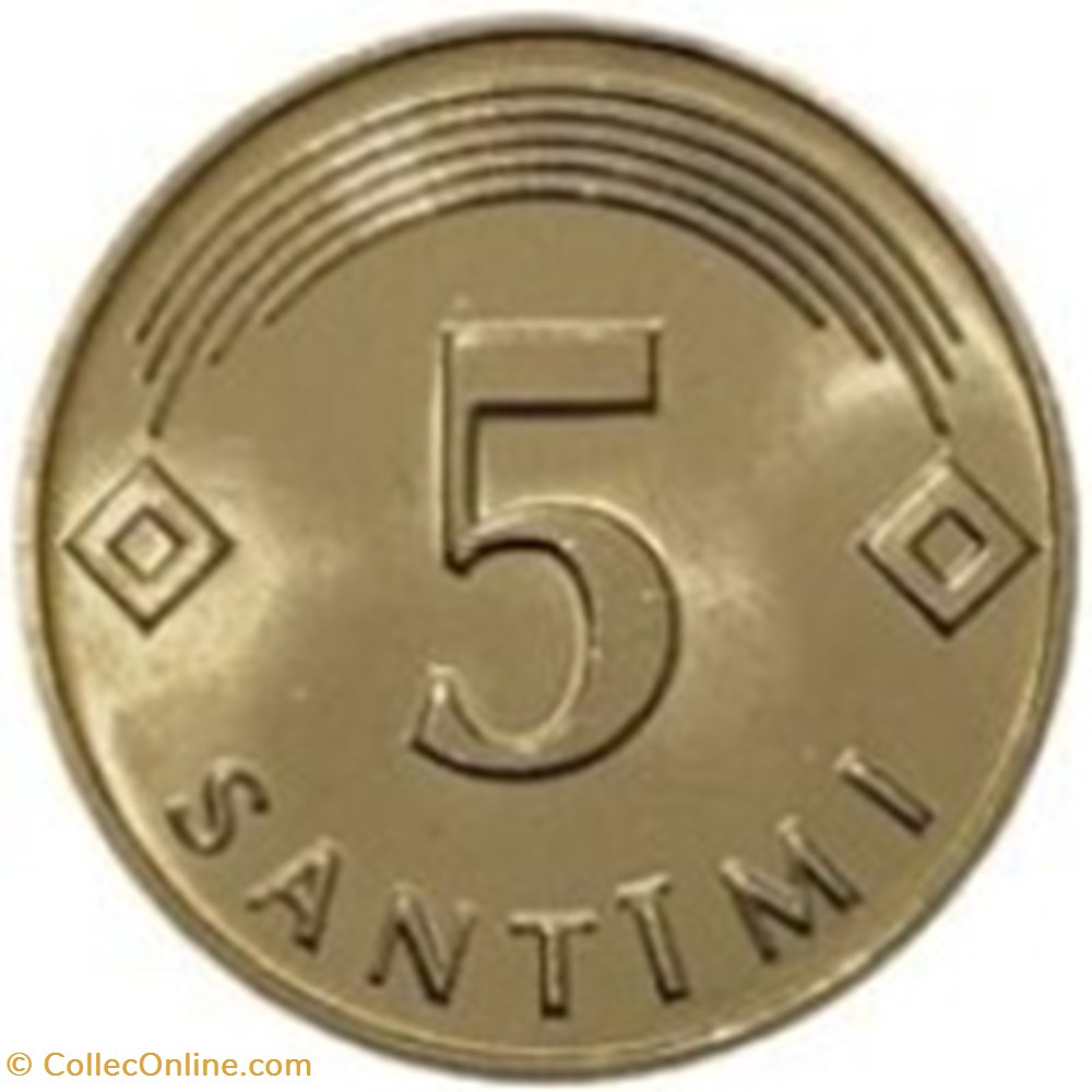 5 santimi Lettonie 1992 monnaies monde 5 santimi lettonie 1992