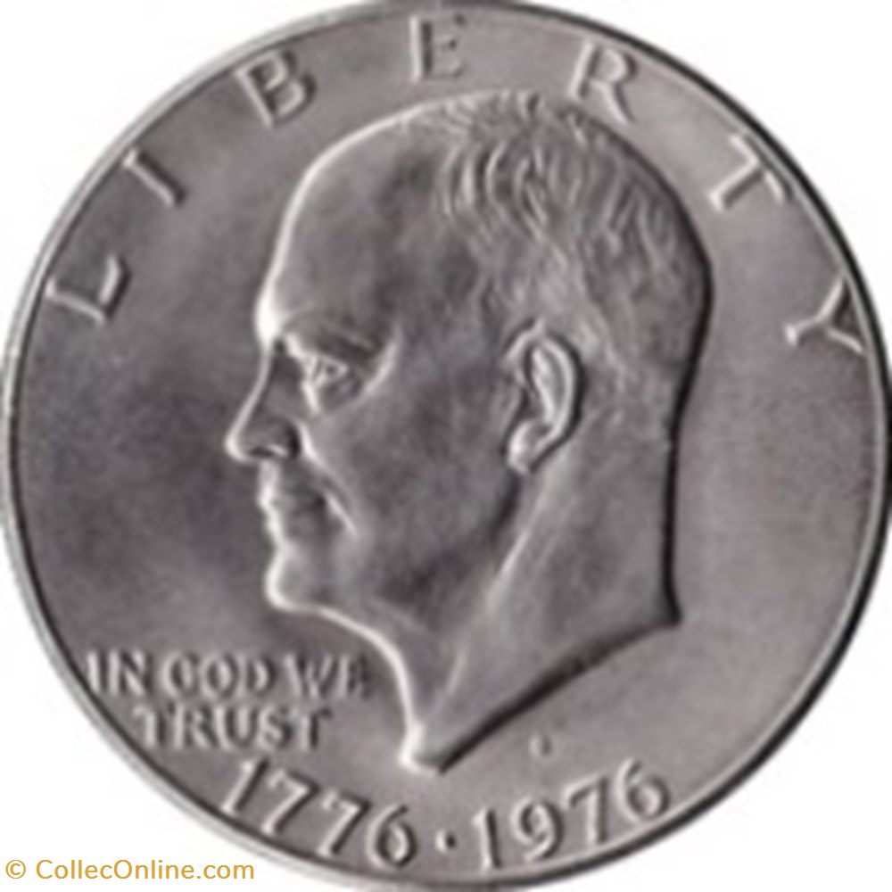 Etats Unis-1 dollar "Eisenhower Bicentennial Dollar" 1976 D Type II monnaies monde etats unis 1 dollar eisenhower bicentennial dollar 1976 d type ii