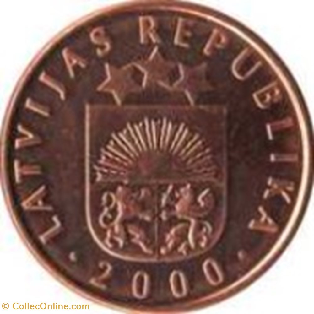 2 santims Lettonie 2000 monnaies monde 2 santims lettonie 2000