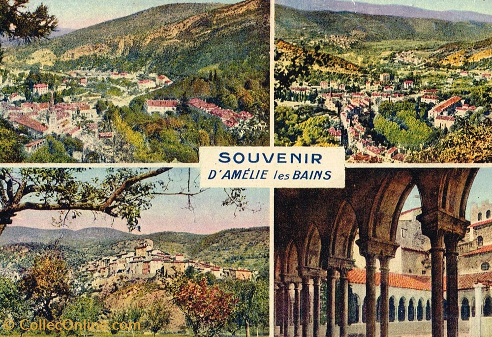 cartes postales france pyrenees orientales amelie les bains