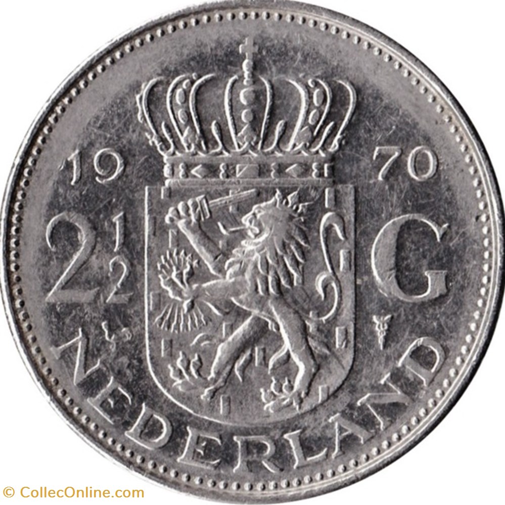 2 1/2 Gulden Pays-Bas 1969 monnaies monde 2 1 2 gulden pays bas 1969