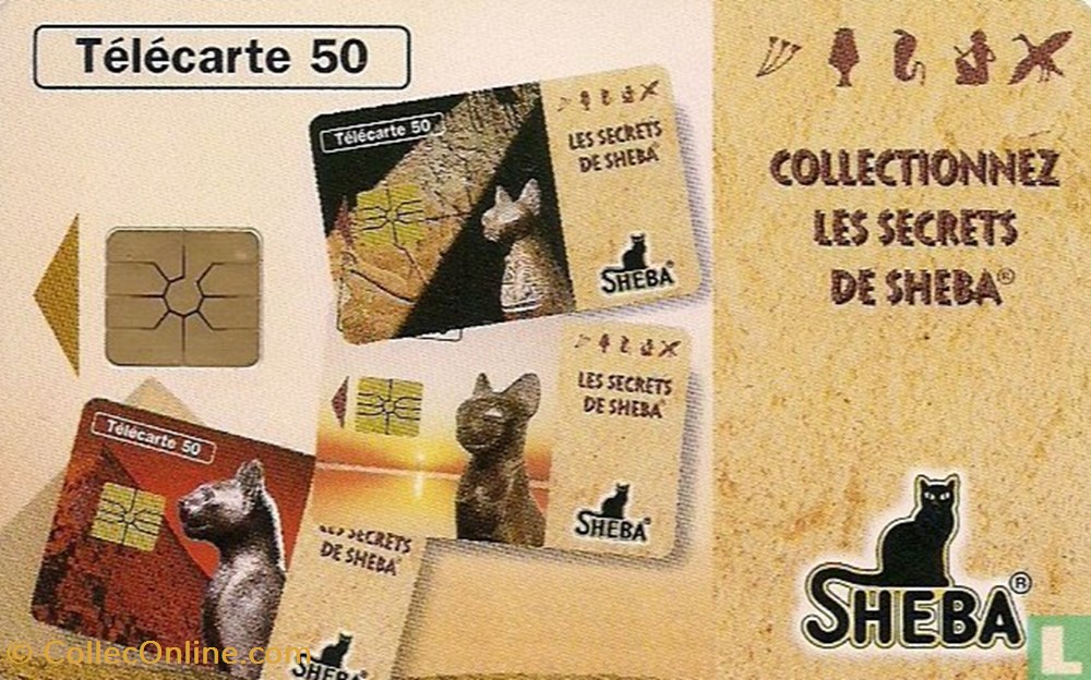 divers telecartes cartes telephoniques france sheba gemplus 01 1 1988