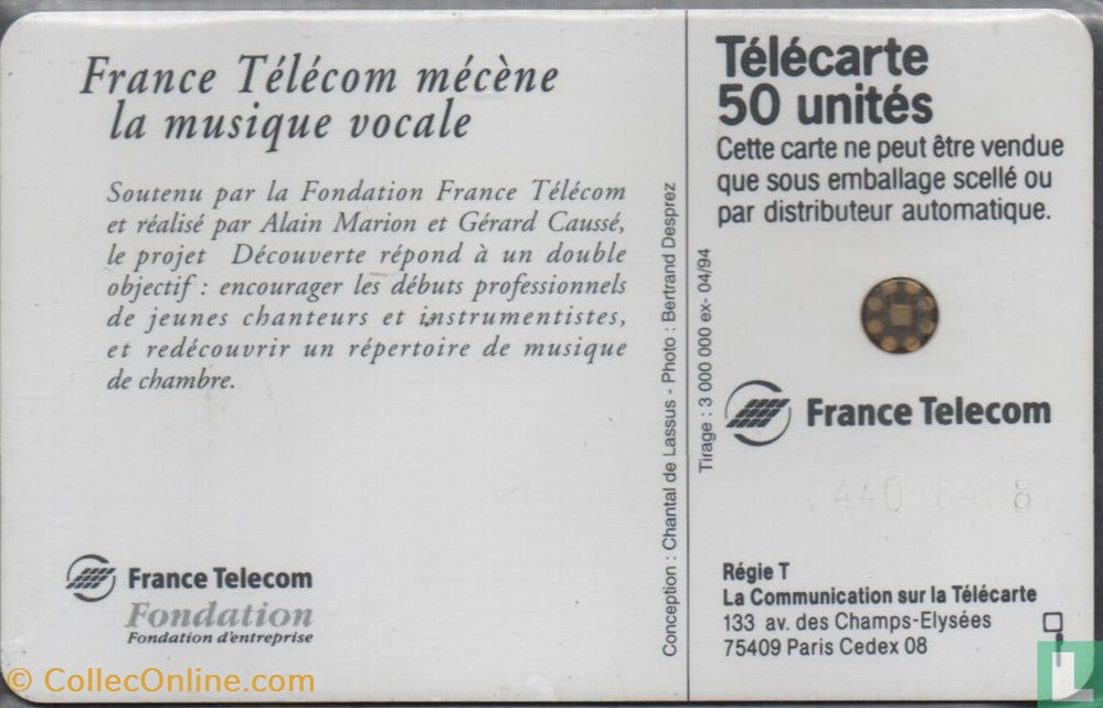 divers telecartes cartes telephoniques france concert decouverte schlumberger 05an