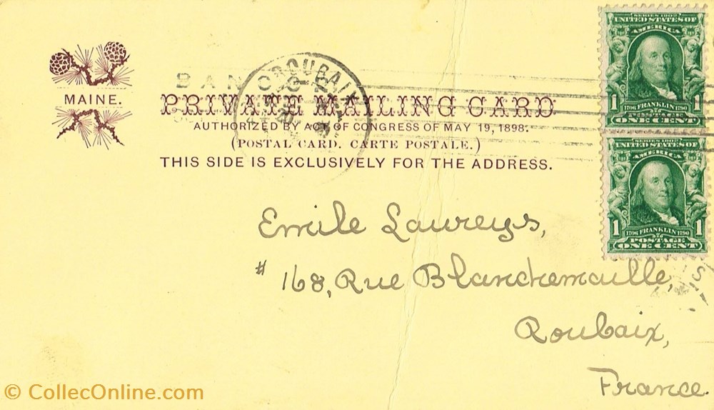 cartes postales etats unis maine hammond street