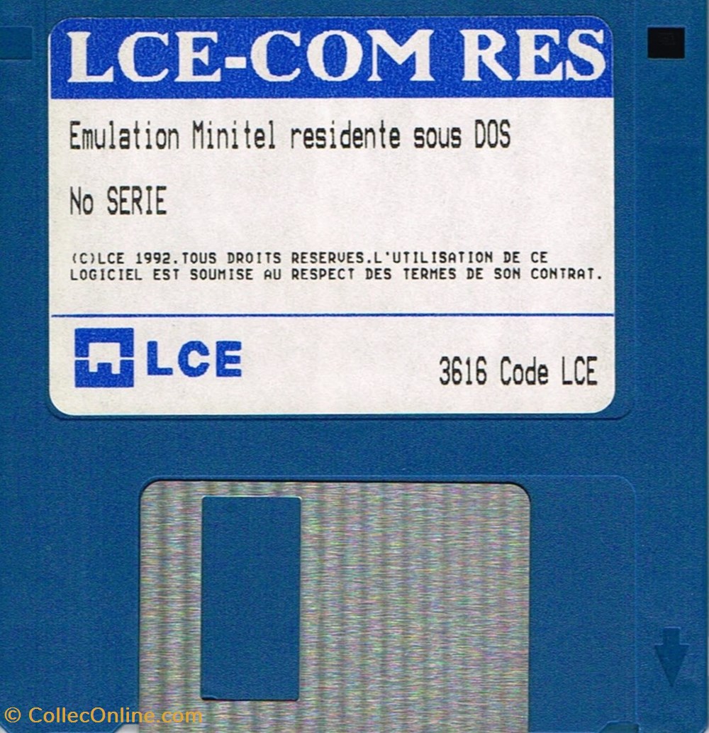 LCE-COM Emulation Minitel sous DOS informatique logiciels lce com emulation minitel sous dos