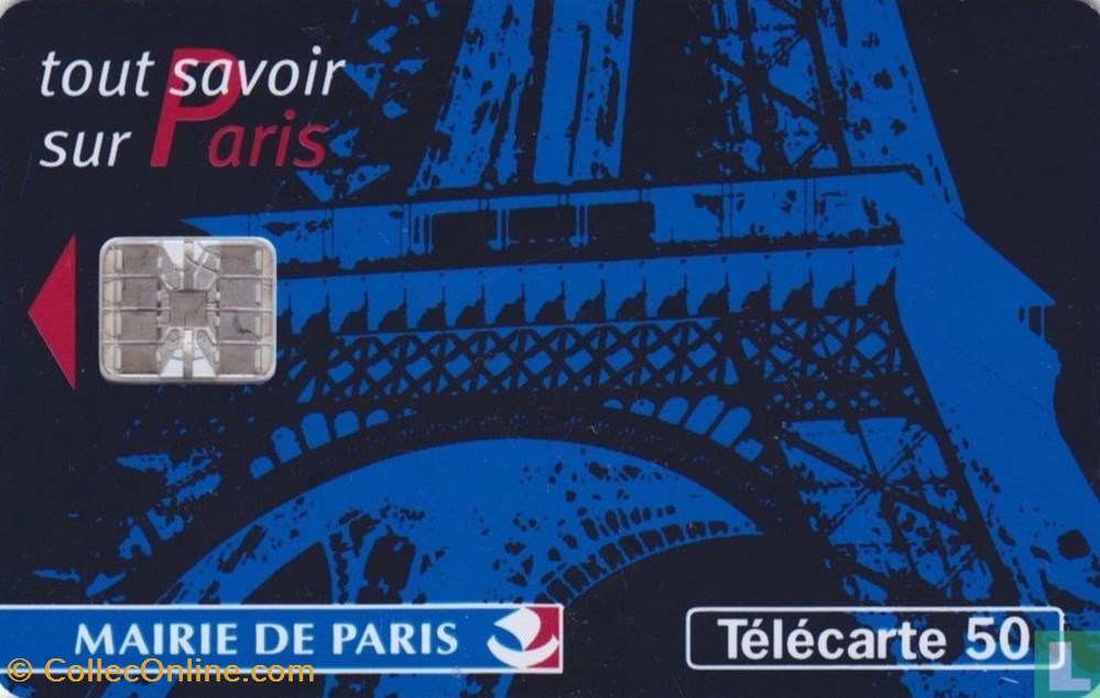 France- Mairie de Paris- Schlumberger 07.1 (1992) divers telecartes cartes telephoniques france mairie de paris schlumberger 07 1 1992
