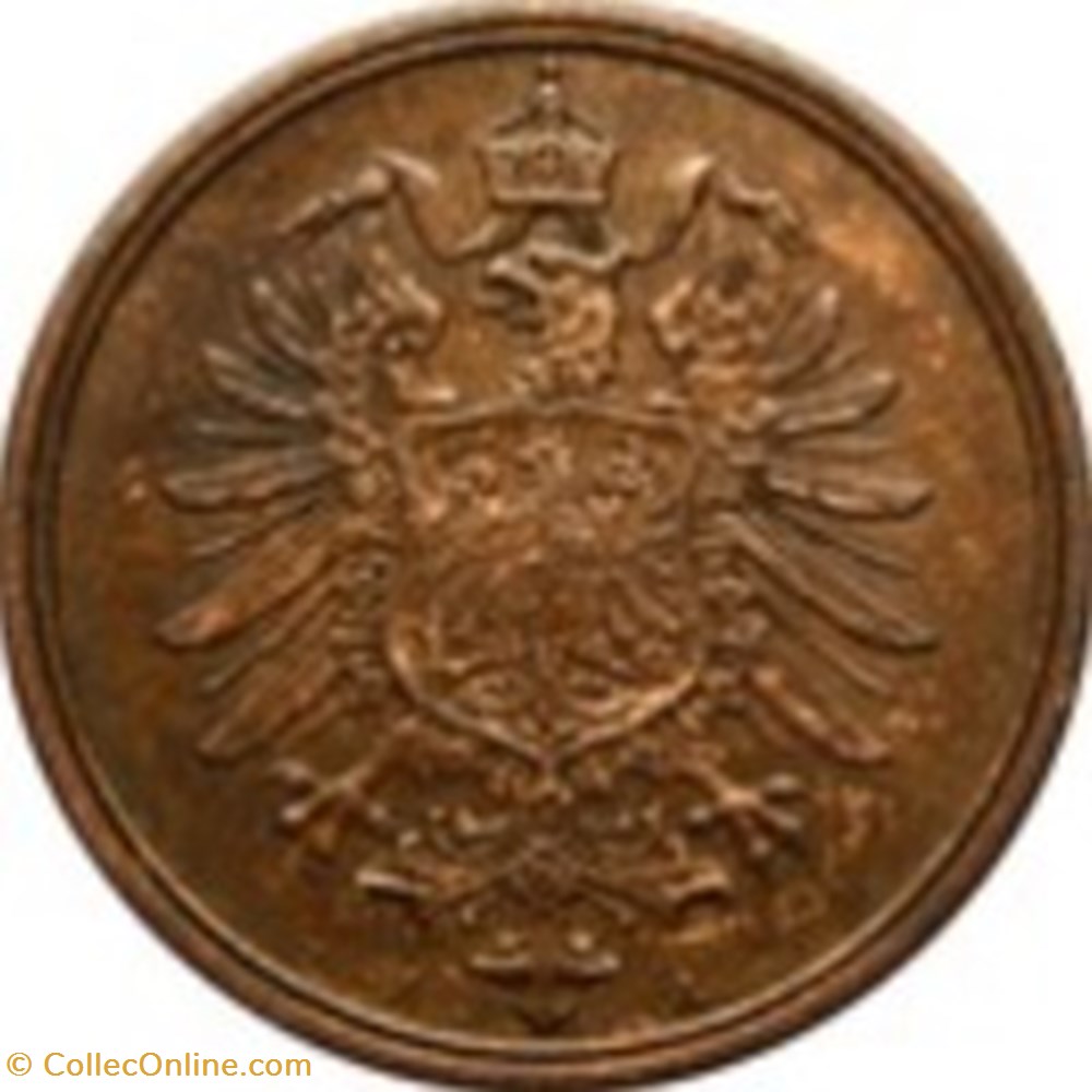 2 Pfennig Allemagne 1875 (A) monnaies monde 2 pfennig allemagne 1875 a