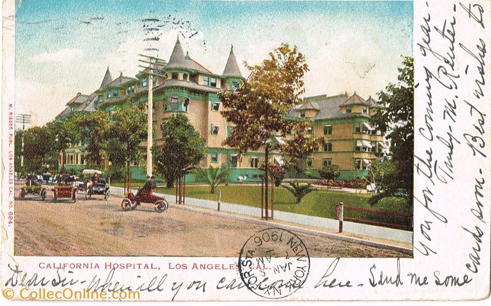 cartes postales etats unis los angeles california hospital