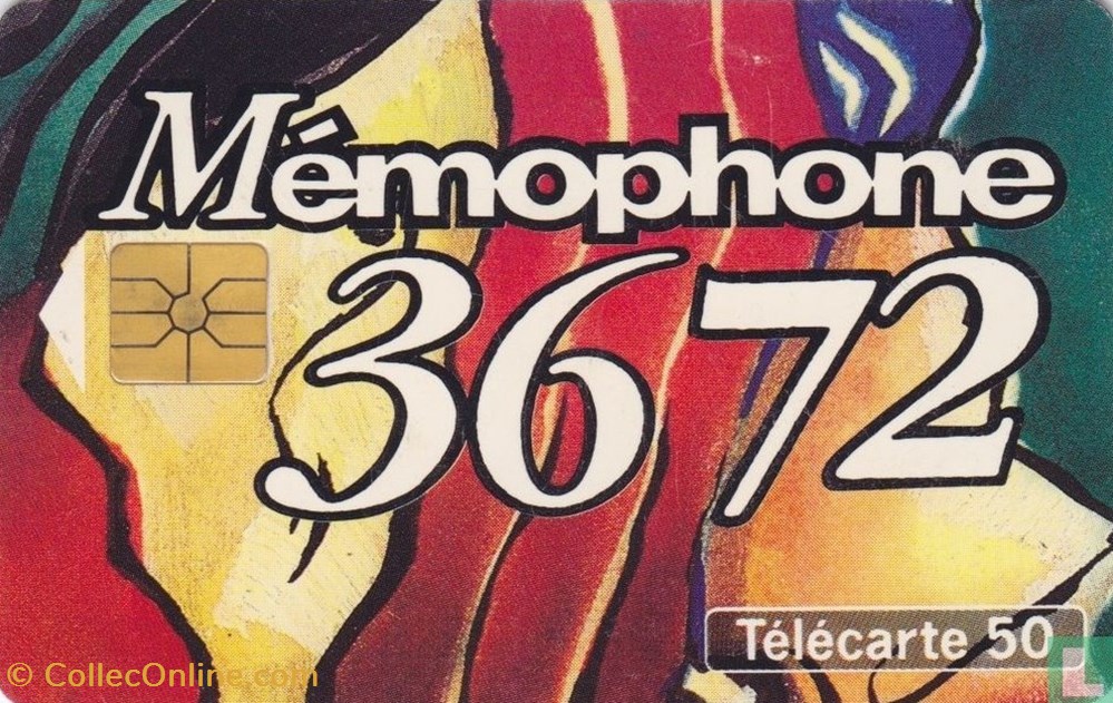 France- Mémophone 3672- Gemplus 01.1 (1988) divers telecartes cartes telephoniques france memophone 3672 gemplus 01 1 1988