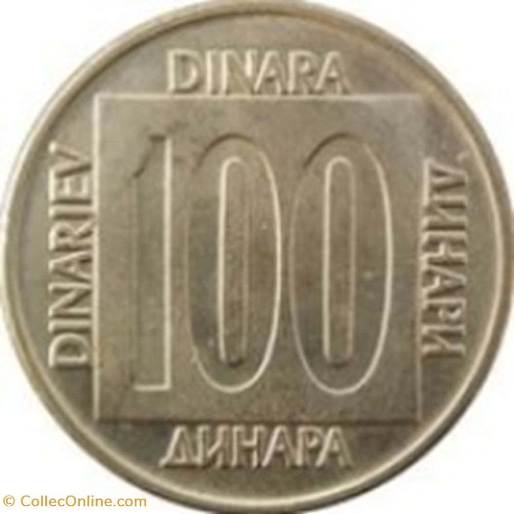 100 dinars Yougoslavie 1989 monnaies monde 100 dinars yougoslavie 1989