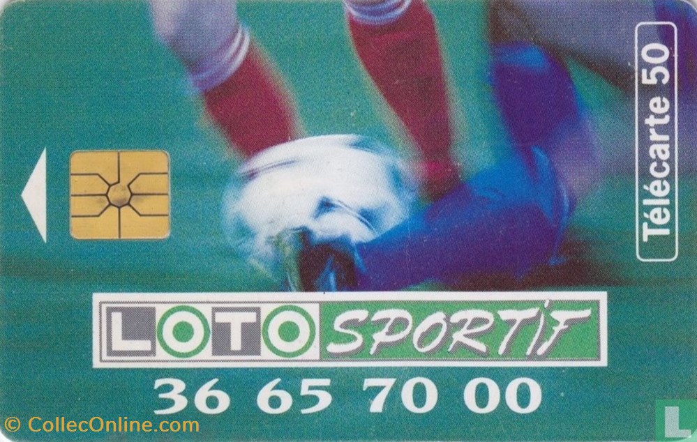 France- Loto sportif- Gemplus 01.1 (1988) divers telecartes cartes telephoniques france loto sportif gemplus 01 1 1988