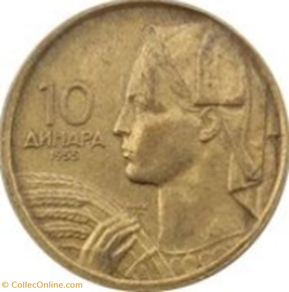 10 Dinar Yougoslavie 1955 monnaies monde 10 dinar yougoslavie 1955