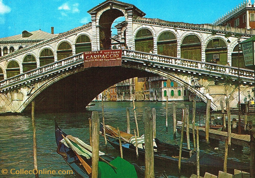 cartes postales italie venise pont du rialto