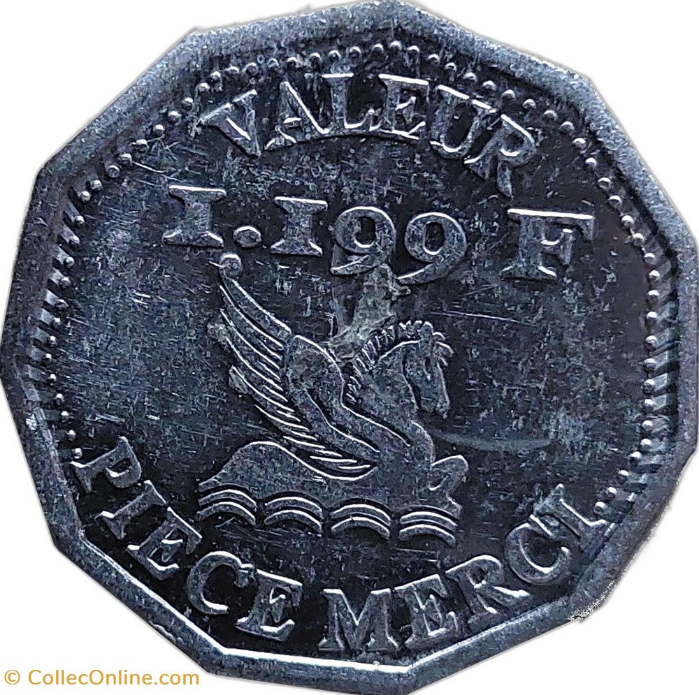 monnaies paranumismatique jetons poids france jeton pegasus 999 f piece merci