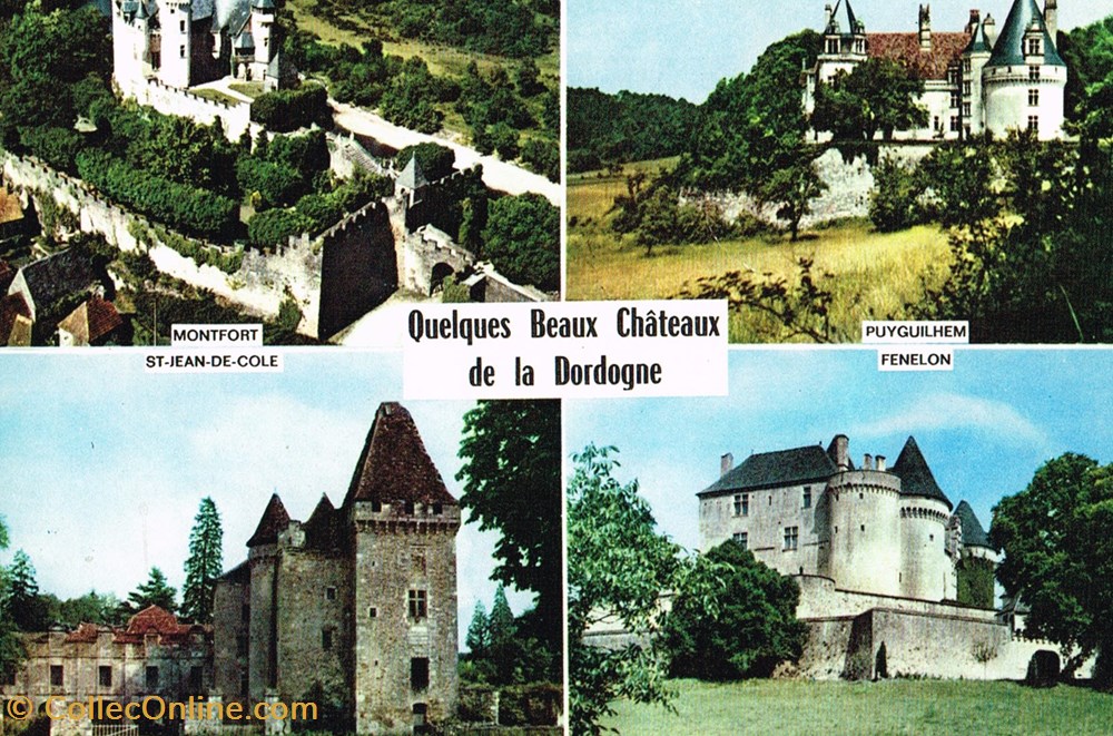 France-Dordogne-Chateaux cartes postales france dordogne chateaux
