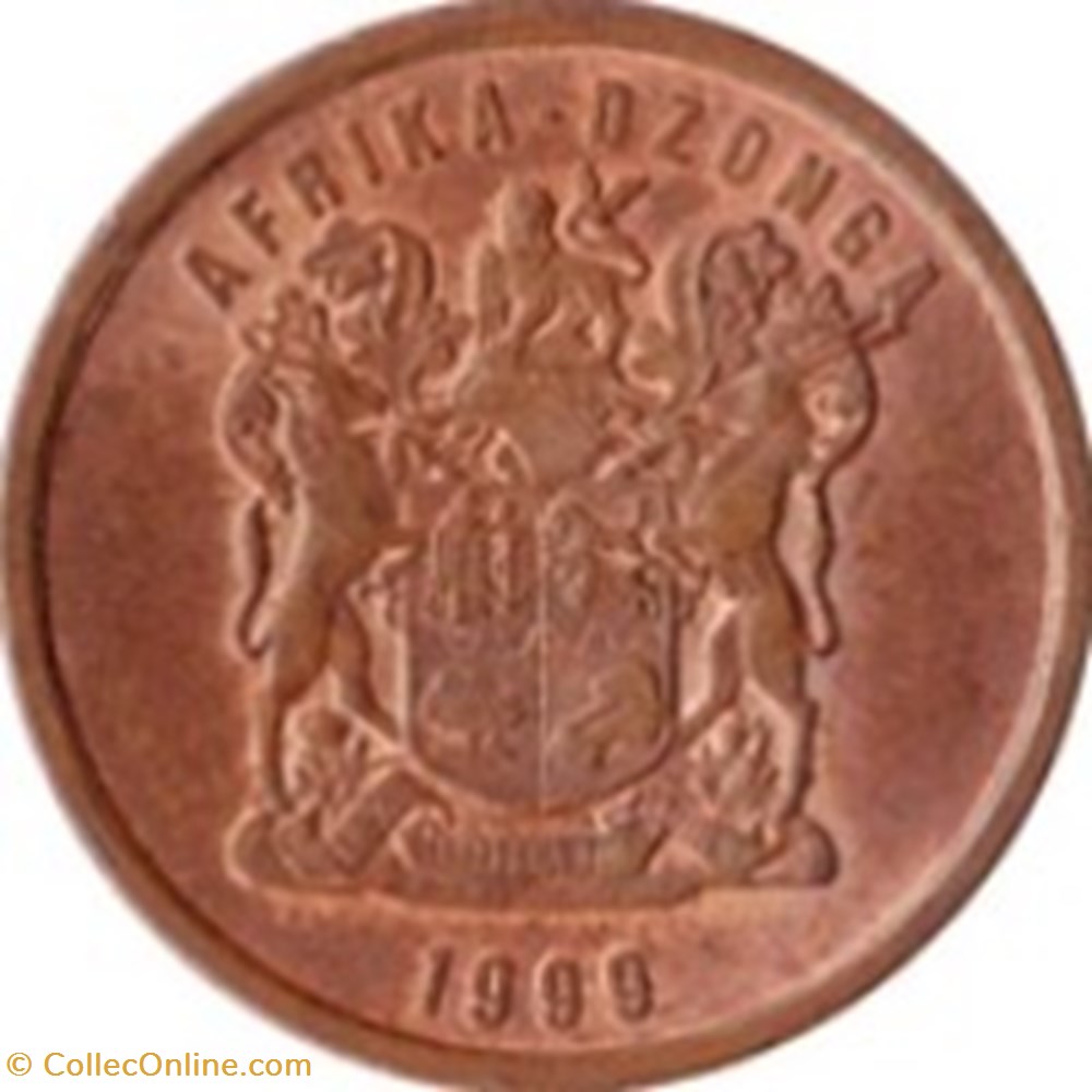 monnaies monde 5 cents en tsonga afrika dzonga afrique du sud 1999