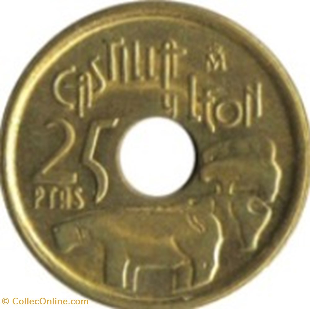 25 pesetas Castilla et León Espagne 1995 monnaies monde 25 pesetas castilla et leon espagne 1995