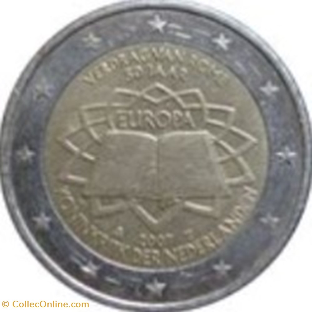 2 Euros-Pays-Bas 2007-Traité de Rome monnaies 2 euros pays bas 2007 traite de rome