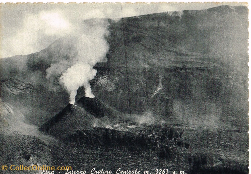 Italie-Sicile-Catania-Etna cartes postales italie sicile catania etna