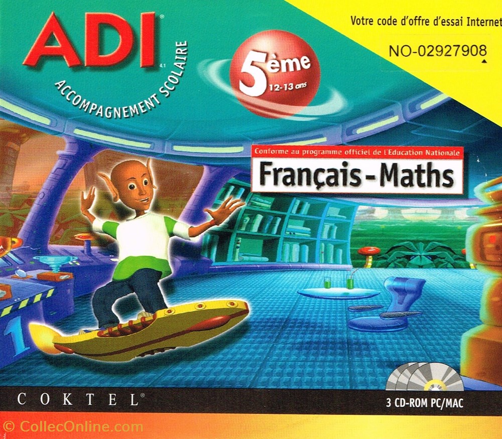 informatique logiciels adi 5eme francais math