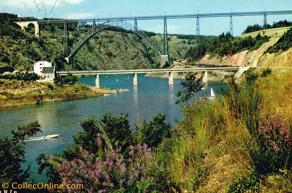 cartes postales france cantal viaduc de garabit