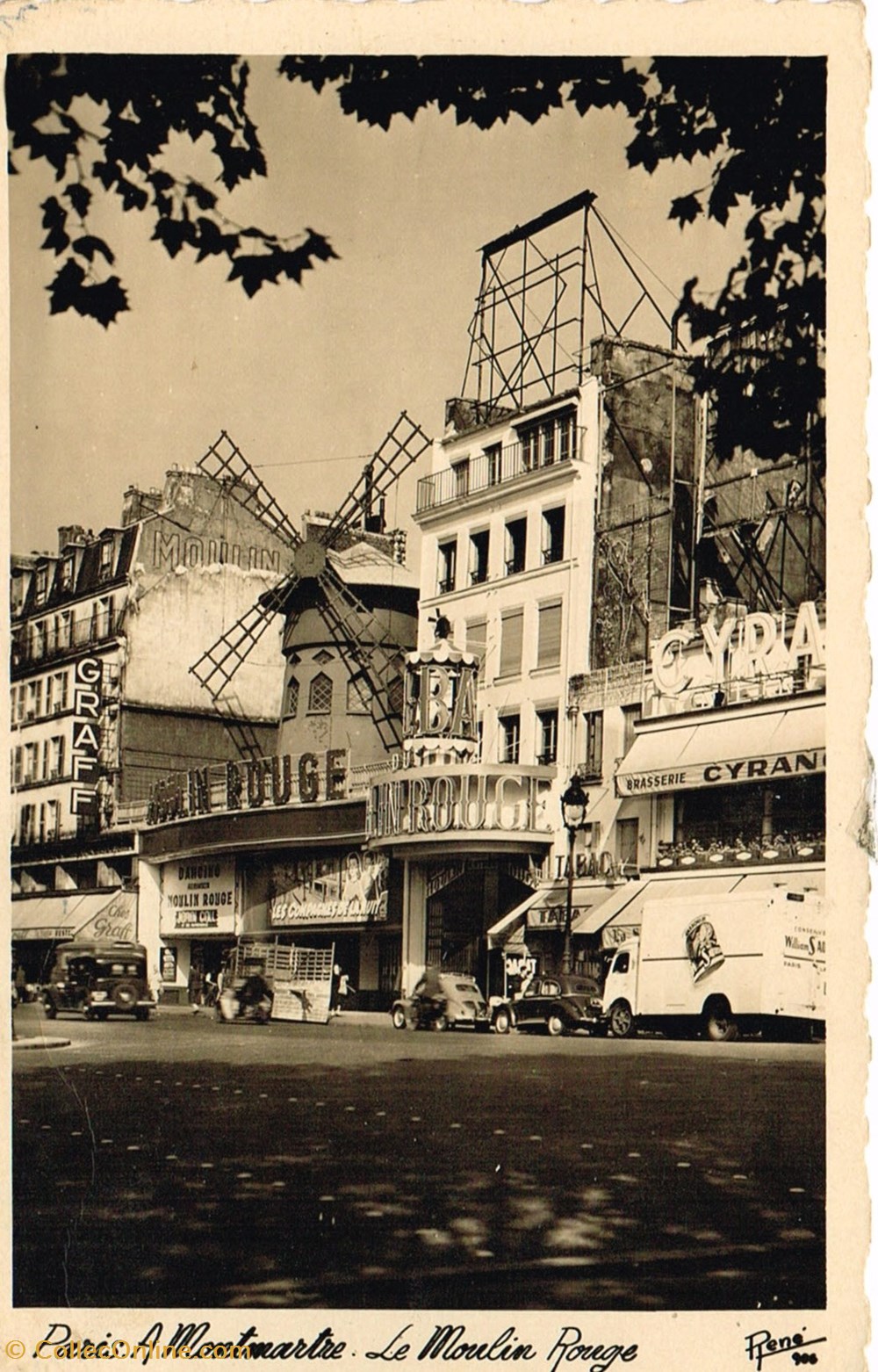 France-Paris-Le Moulin Rouge cartes postales france paris le moulin rouge