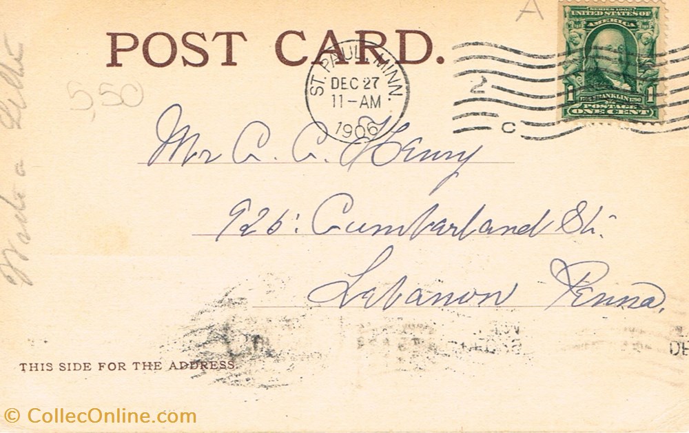 cartes postales etats unis minnessota saint paul post office