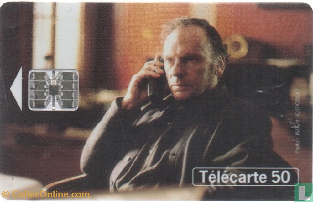 France-Jean Louis Trintignant- Schlumberger 07.1 (1992) divers telecartes cartes telephoniques france jean louis trintignant schlumberger 07 1 1992
