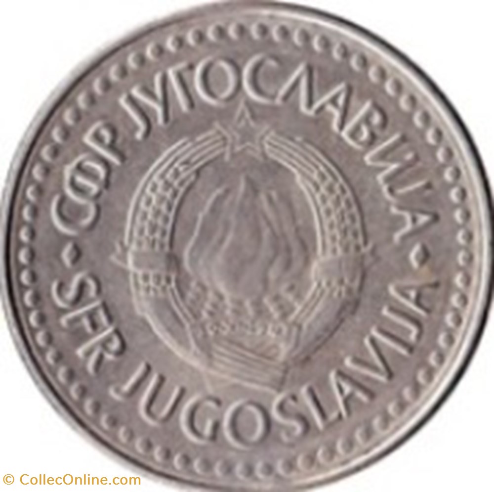 monnaies monde 100 dinars yougoslavie 1987