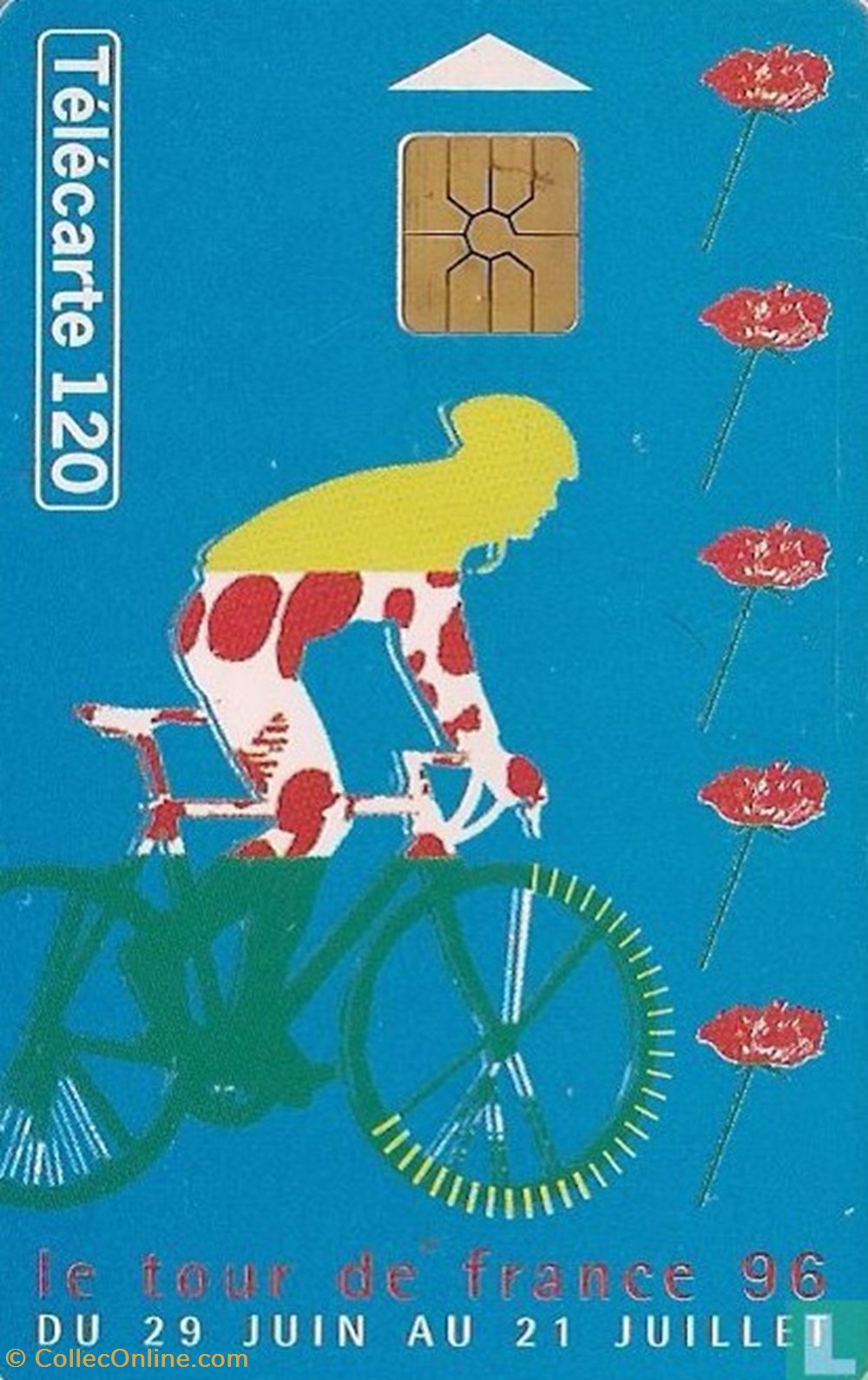 France- Tour de France 96- Gemplus 01.1 (1988) divers telecartes cartes telephoniques france tour de france 96 gemplus 01 1 1988