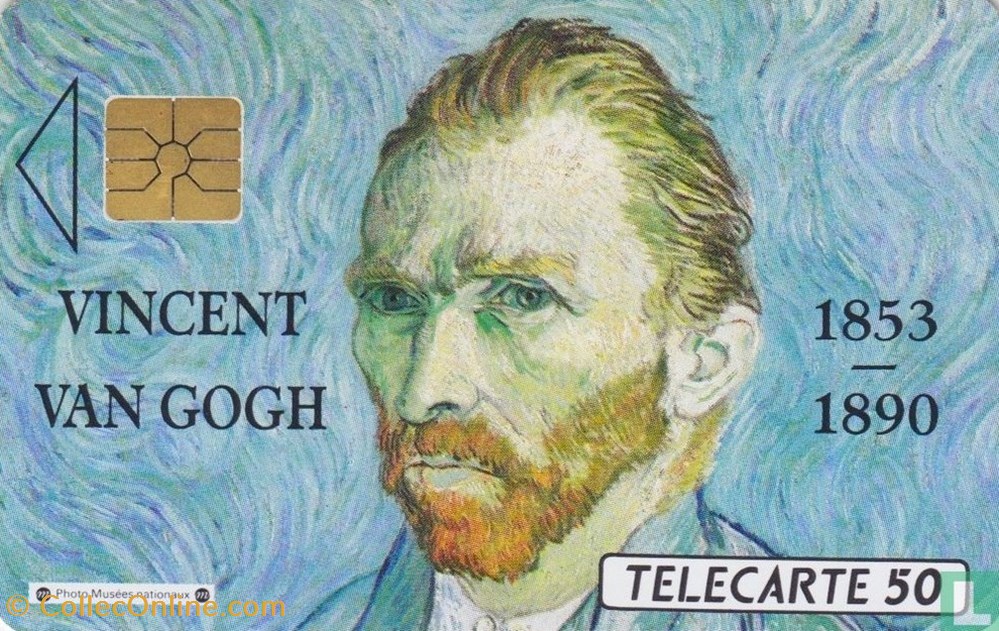 divers telecartes cartes telephoniques france vincent van gogh 1853 1890 solaic 02 1987